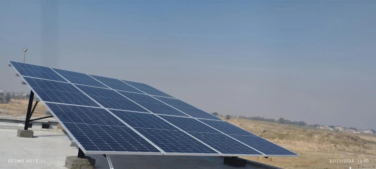 Rooftop solar panels photographed for Fast Solution Technologies' solar installation pages